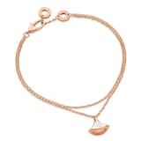Bvlgari Jewelry 18k Rose Gold Divas' Dream Mother of Pearl Charm Bracelet Size S/M