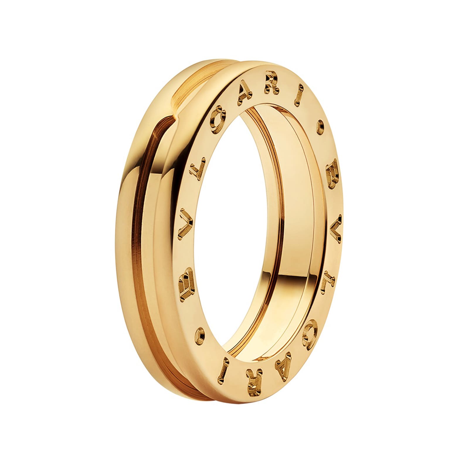 Bvlgari Jewelry 18k Yellow Gold B.Zero1 One Band Ring Size 10.5