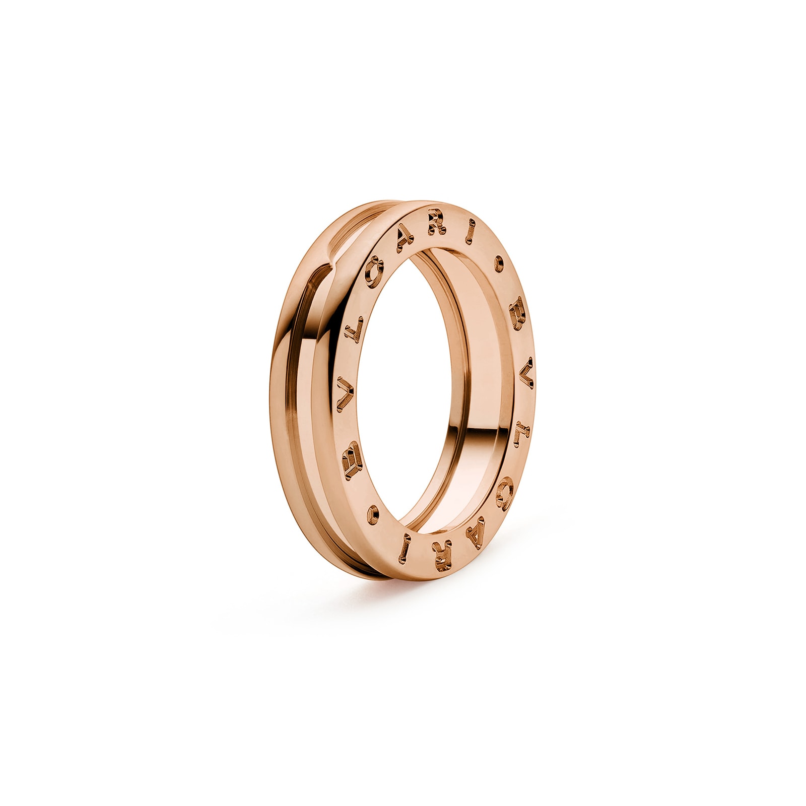 Bvlgari Jewelry 18k Rose Gold B.ZERO1 1 Band Ring Size 10.75