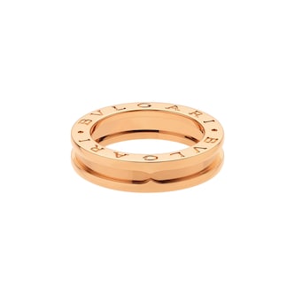 Bvlgari Jewelry 18k Rose Gold B.ZERO1 1 Band Ring Size 10.75