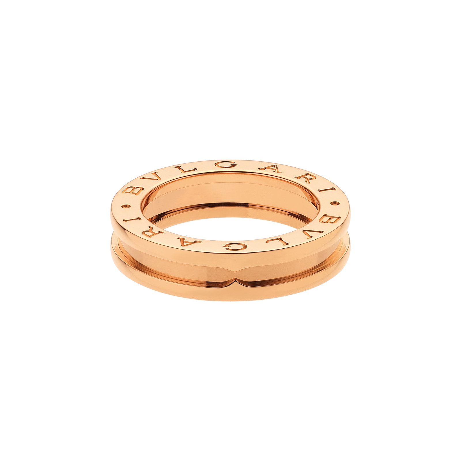 Bvlgari Jewelry 18k Rose Gold B.ZERO1 1 Band Ring Size 10.75