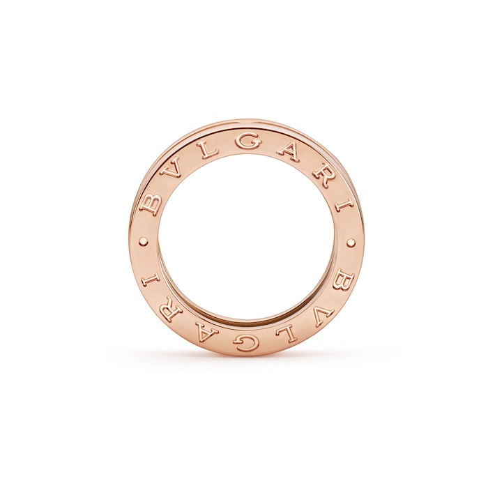 Bvlgari Jewelry 18k Rose Gold B.ZERO1 1 Band Ring Size 10.75