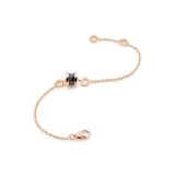 Bvlgari Jewelry 18k Rose Gold B.ZERO1 Mini Black Ceramic Bracelet Size M/L