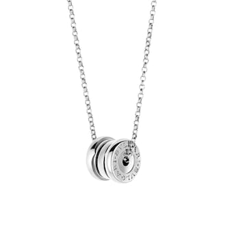 Bvlgari Jewelry 18k White Gold B.ZERO1 Mini Necklace 45cm