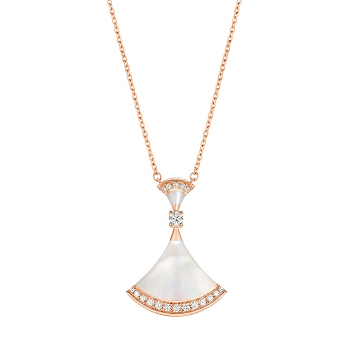 Bvlgari Divas Dream Diamond Rose Gold Necklace