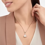 Bvlgari Jewelry 18k Rose Gold 0.28cttw Diamond and Mother of Pearl Divas' Dream Necklace 16-17"