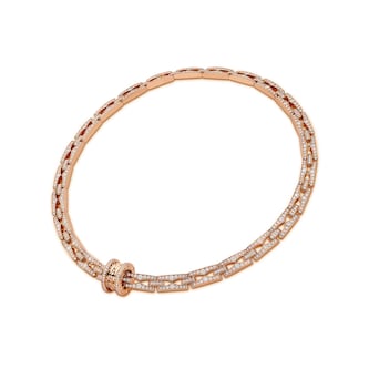 Bvlgari Jewelry 18k Rose Gold 7.19cttw Diamond B.ZERO1 Necklace