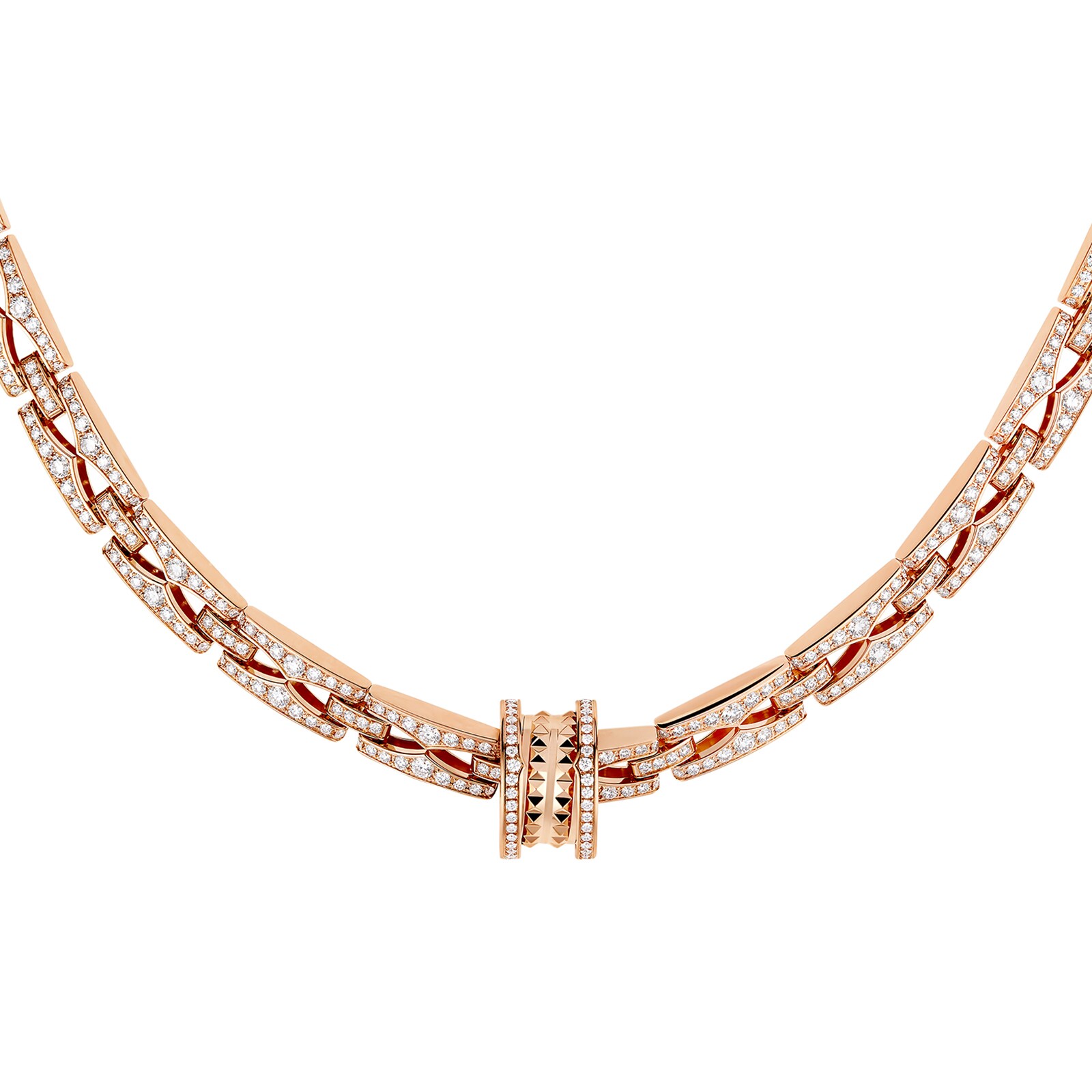 18k Rose Gold 7.19cttw Diamond B.ZERO1 Necklace