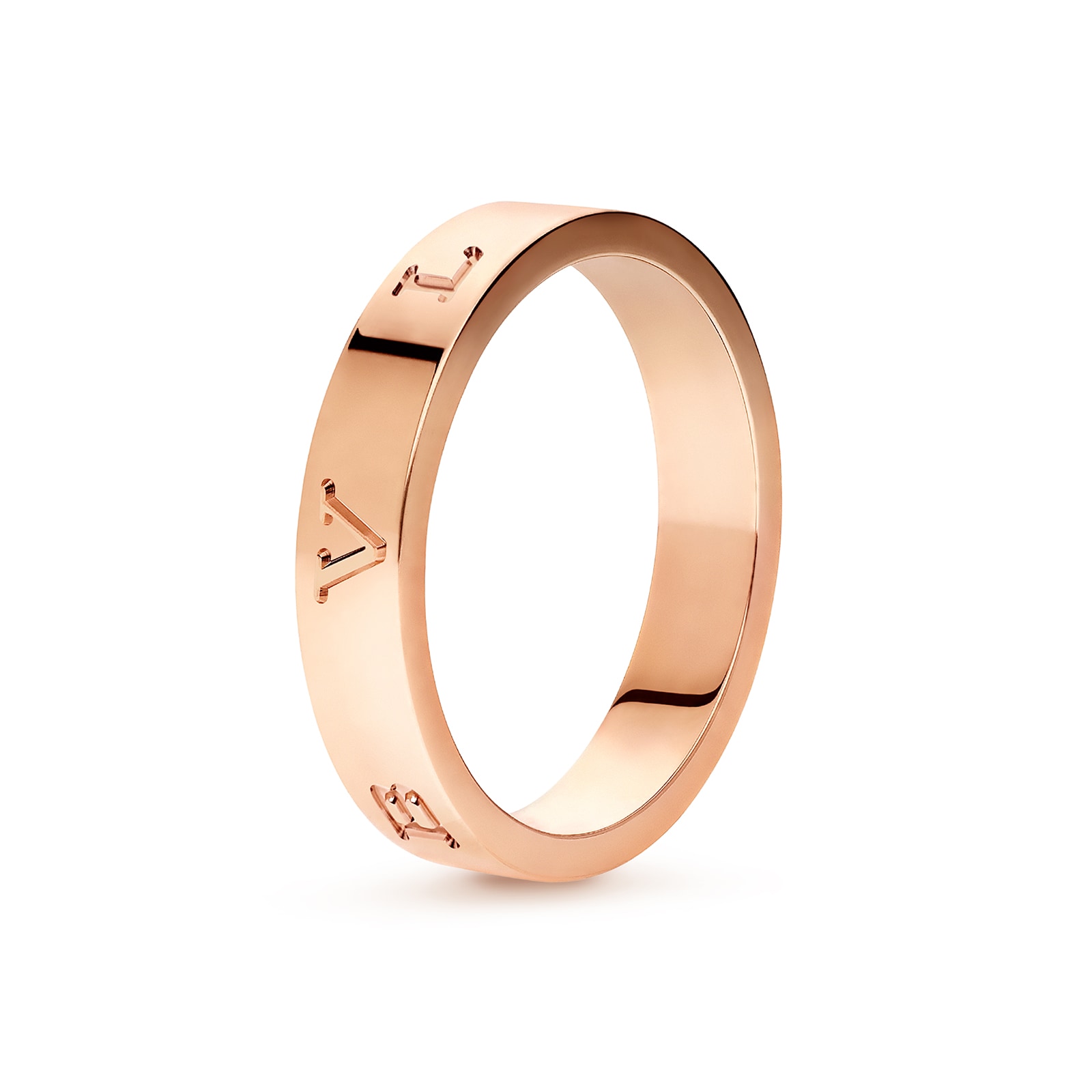 Bvlgari Jewelry 18k Rose Gold Bvlgari Bvlgari Band Size 7