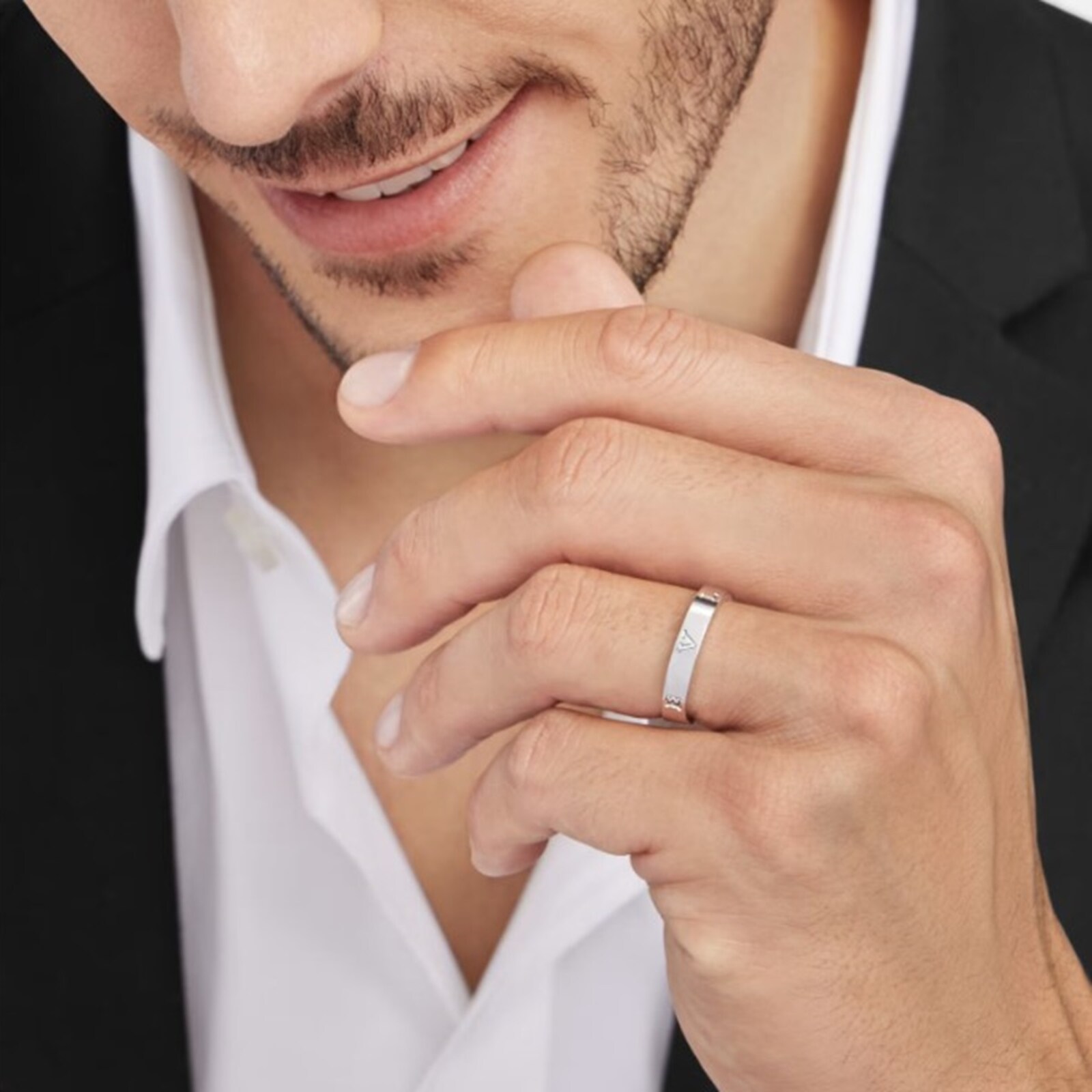 Bvlgari Jewelry 18k White Gold Bvlgari Bvlgari Band Size 6.5