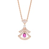 Bvlgari Jewelry 18k Rose Gold 0.46cttw Diamond Divas' Dream Pendant