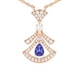 Bvlgari Jewelry 18k Rose Gold 0.46cttw Diamond Divas' Dream Pendant