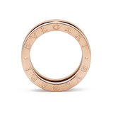 Bvlgari Jewelry 18K Rose Gold & Black Ceramic B.zero1 Ring - Size 9.75