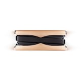 Bvlgari Jewelry 18K Rose Gold & Black Ceramic B.zero1 Ring - Size 10.5