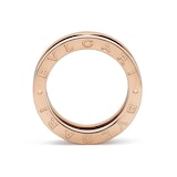 Bvlgari Jewelry 18K Rose Gold & Black Ceramic B.zero1 Ring - Size 10.5