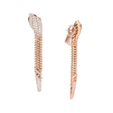 Bvlgari Jewelry 18K Rose Gold Serpenti Diamond & Black Onyx Snake Drop Earrings