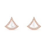Bvlgari Jewelry 18K Rose Gold Divas Dream Diamond & Mother Of Pearl Stud Earrings