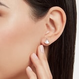 Bvlgari Jewelry 18K Rose Gold Divas Dream Diamond & Mother Of Pearl Stud Earrings