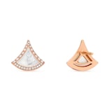 Bvlgari Jewelry 18K Rose Gold Divas Dream Diamond & Mother Of Pearl Stud Earrings