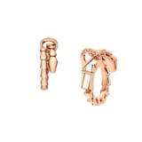 Bvlgari Jewelry 18K Rose Gold Serpenti Viper Hoop Earrings