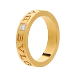 Bvlgari Jewelry 18K Yellow Gold B.zero1 Diamond Band Ring - Size 54