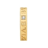 Bvlgari Jewelry 18K Yellow Gold B.zero1 Diamond Band Ring - Size 54