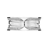 Bvlgari Jewelry 18K White Gold B.zero1 Diamond Band Ring - Size 54