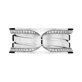 Bvlgari Jewelry 18K White Gold B.zero1 Diamond Band Ring - Size 55