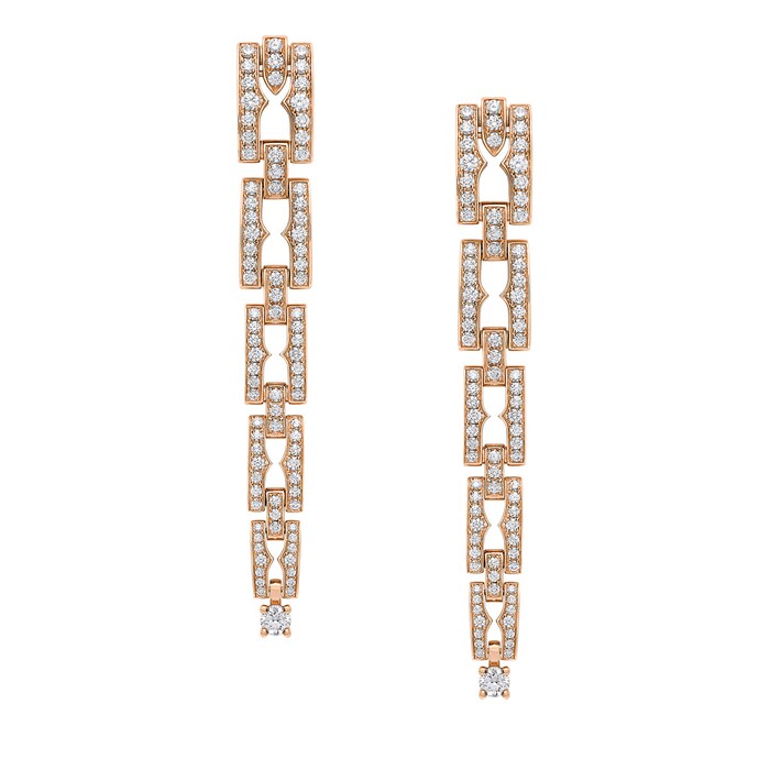 Bvlgari Jewelry 18K Rose Gold B.zero1 Diamond Earrings
