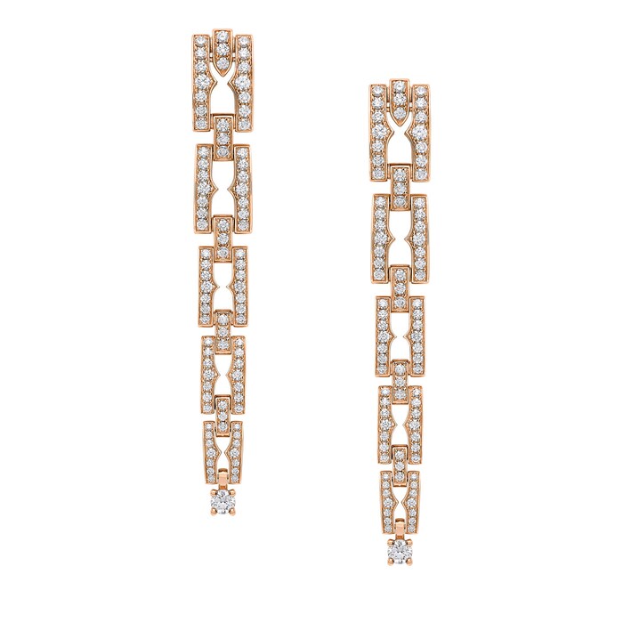 Bvlgari Jewelry 18K Rose Gold B.zero1 Diamond Earrings