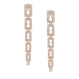 Bvlgari Jewelry 18K Rose Gold B.zero1 Diamond Earrings