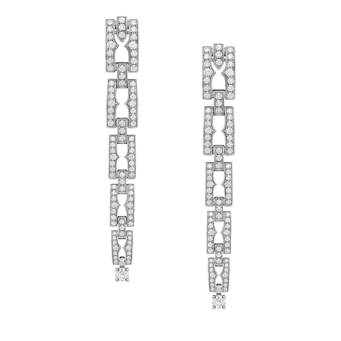 Bvlgari Jewelry 18K White Gold B.zero1 Diamond Earrings