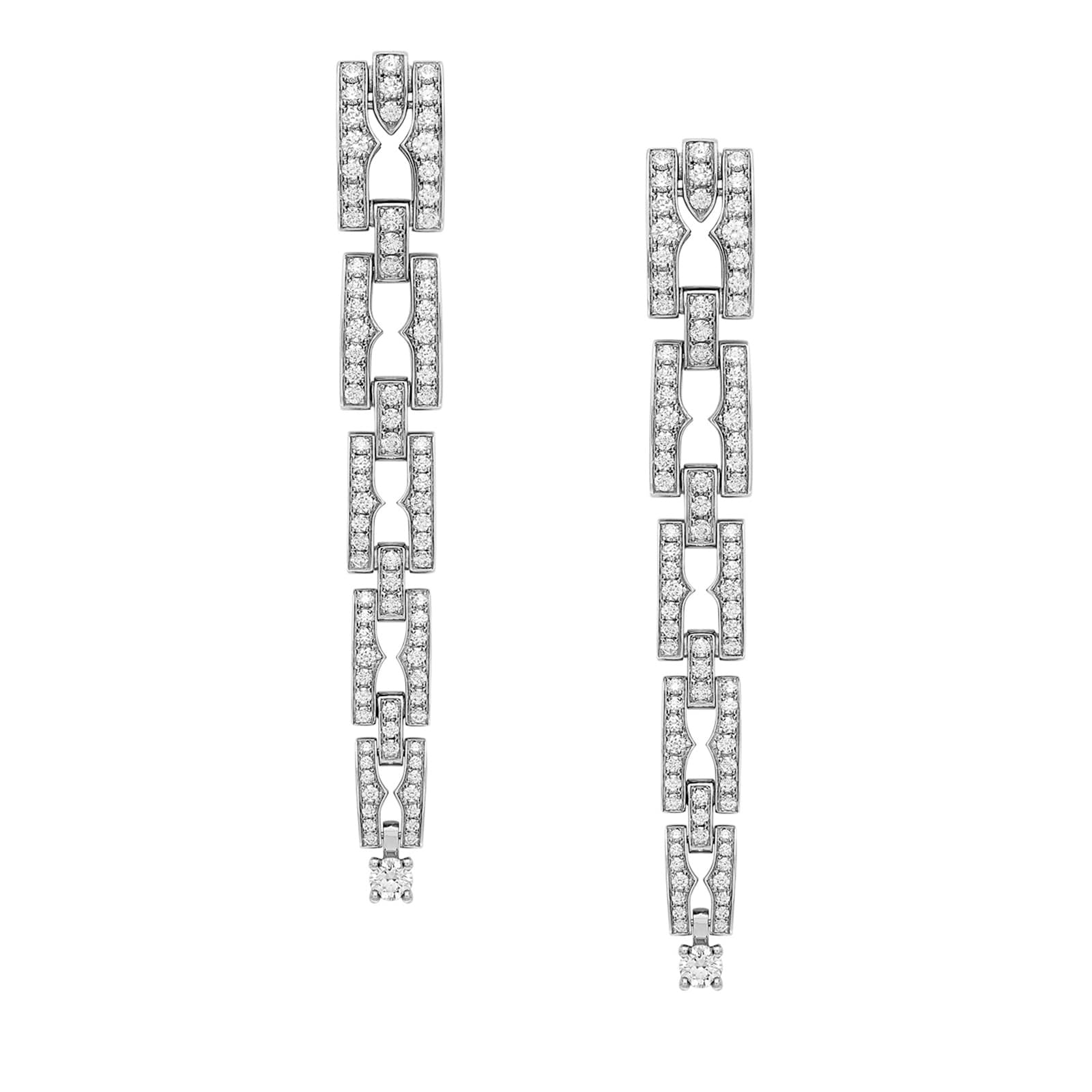 Bvlgari Jewelry 18K White Gold B.zero1 Diamond Earrings