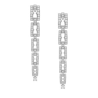 Bvlgari Jewelry 18K White Gold B.zero1 Diamond Earrings
