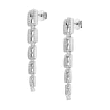 Bvlgari Jewelry 18K White Gold B.zero1 Diamond Earrings