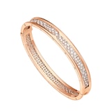 Bvlgari Jewelry 18K Rose Gold B.zero1 Diamond Bracelet - Medium