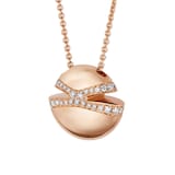 Bvlgari Jewelry 18K Rose Gold Cabochon Diamond Necklace