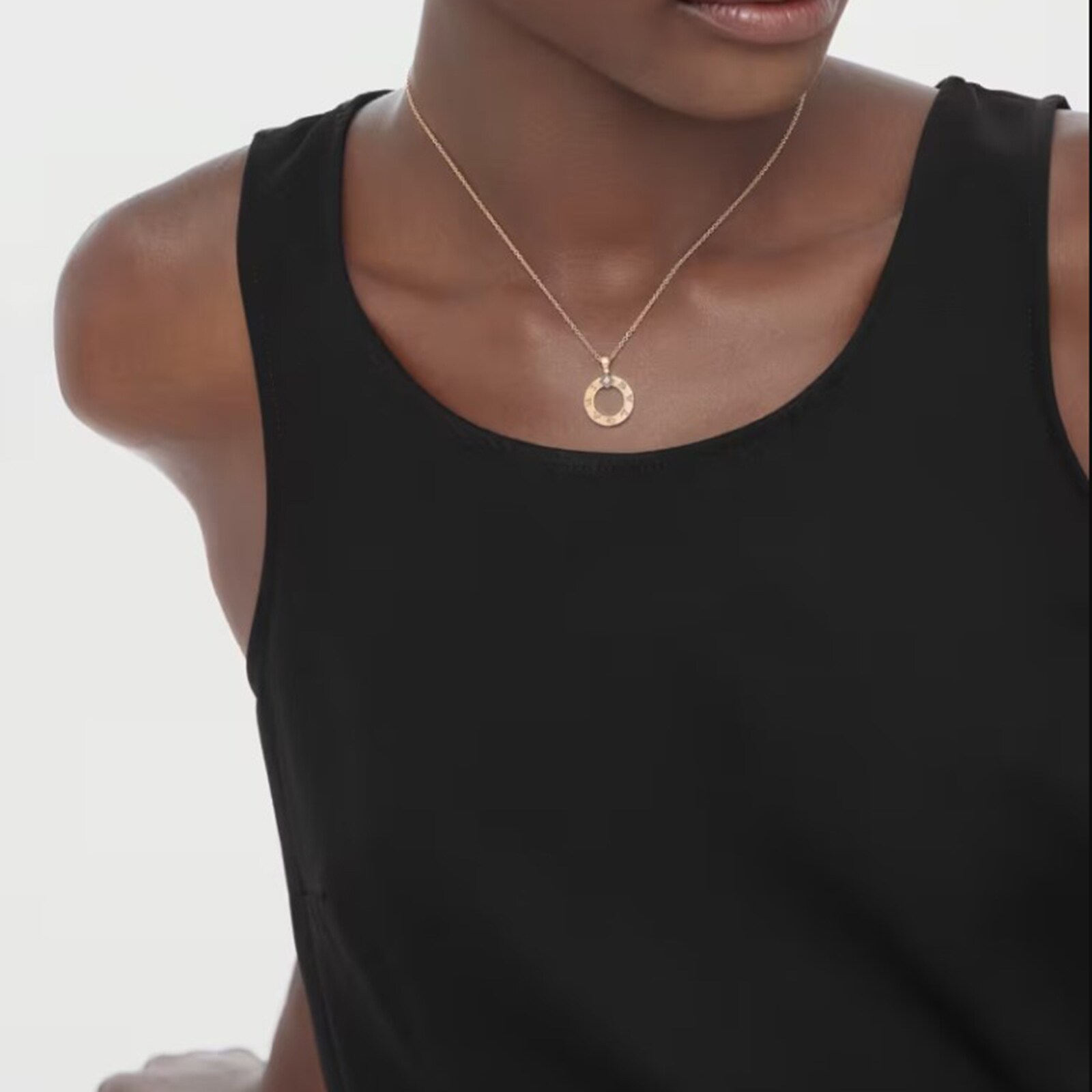 Bvlgari Jewelry 18K Rose Gold BVLGARI BVLGARI Diamond Necklace