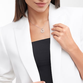 Bvlgari Jewelry 18K White Gold BVLGARI BVLGARI Diamond Necklace