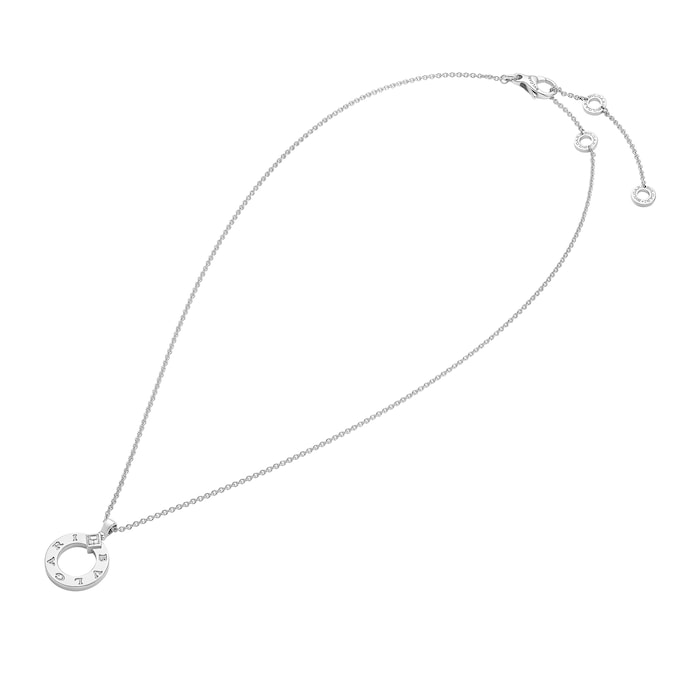 Bvlgari Jewelry 18K White Gold BVLGARI BVLGARI Diamond Necklace