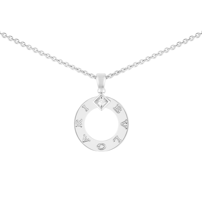 Bvlgari Jewelry 18K White Gold BVLGARI BVLGARI Diamond Necklace