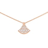 Bvlgari Jewelry 18K Rose Gold Divas Dream Diamond Necklace