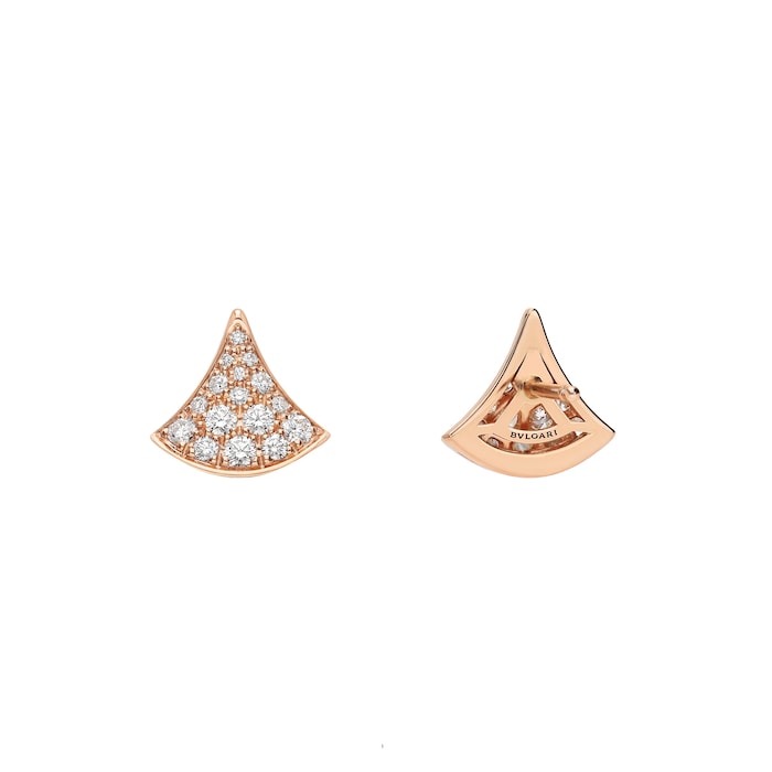 Bvlgari Jewelry 18K Rose Gold Divas Dream Diamond Earrings