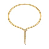 Bvlgari Jewelry 18K Yellow Gold Serpenti Tubogas Diamond Necklace