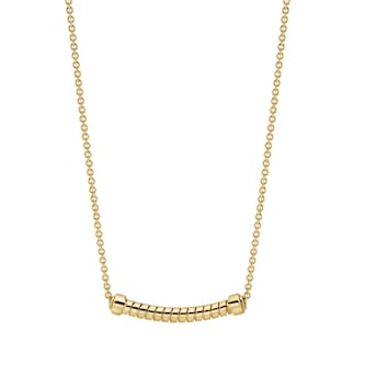 Bvlgari Jewelry 18K Yellow Gold Tubogas Necklace