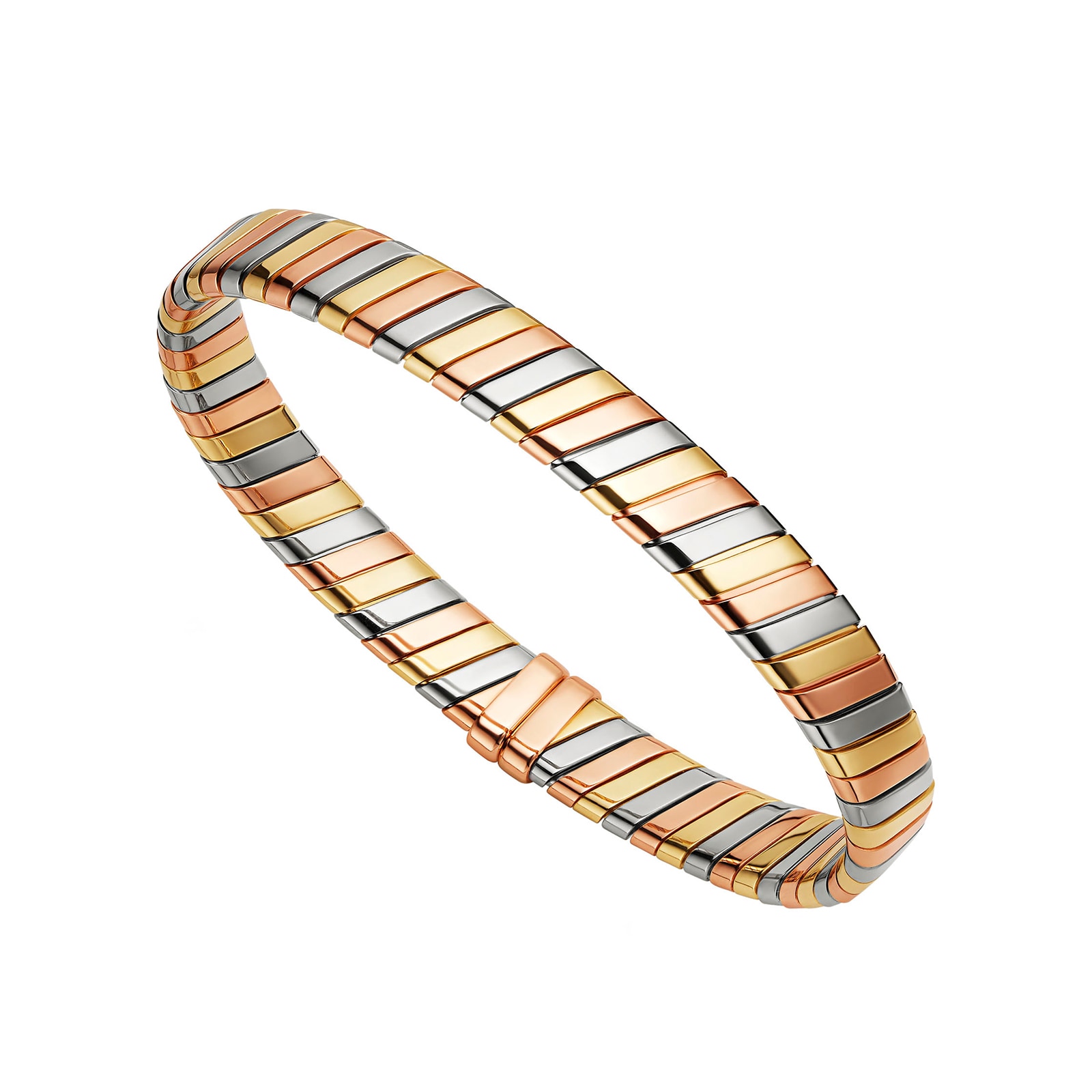 Bvlgari Jewelry 18K Yellow,White & Rose Gold Bracelet - Size M/L Bvlgari Jewelry 18K Yellow,White & Rose Gold Bracelet - Size M/L