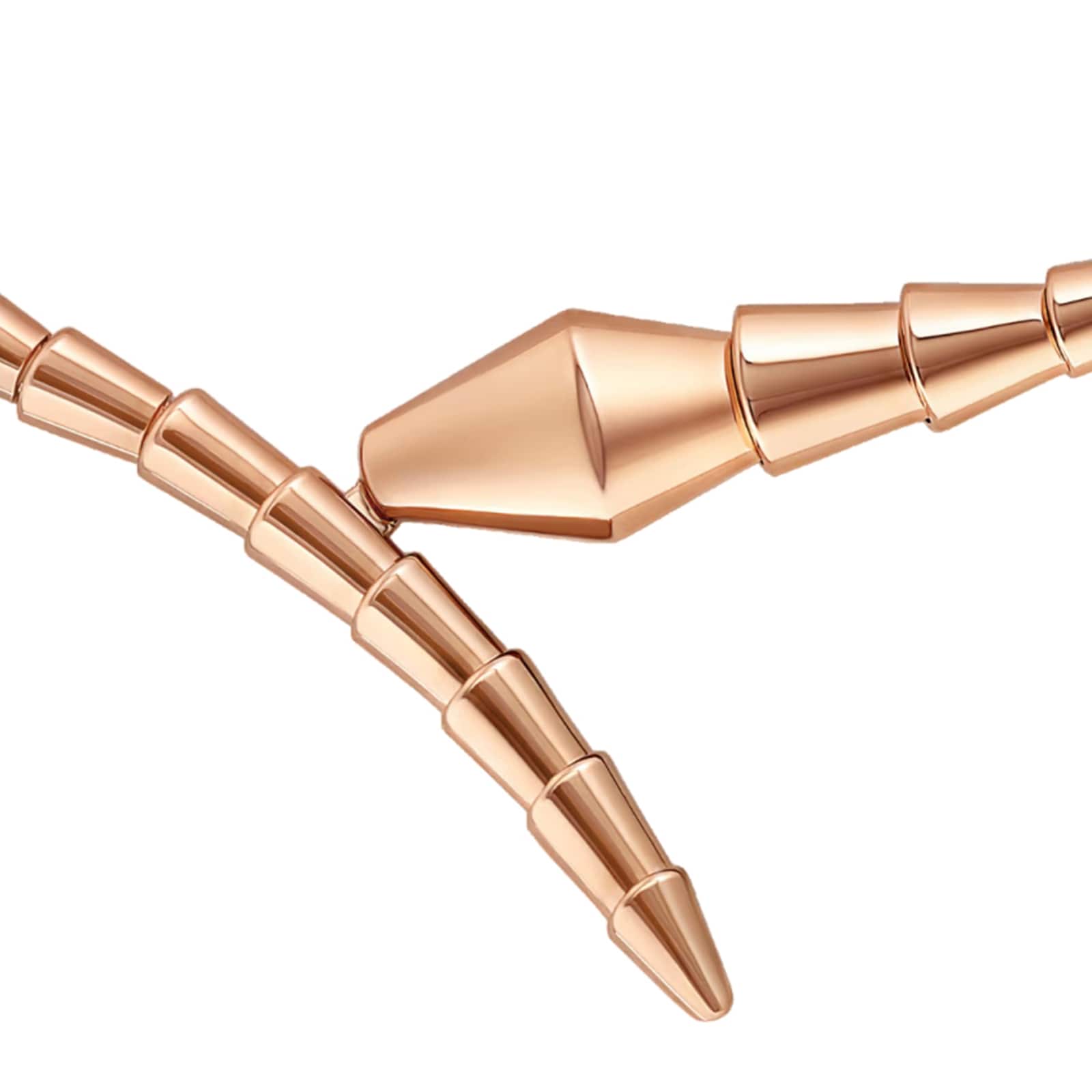 Bvlgari Jewelry 18K Rose Gold Serpenti Viper Necklace
