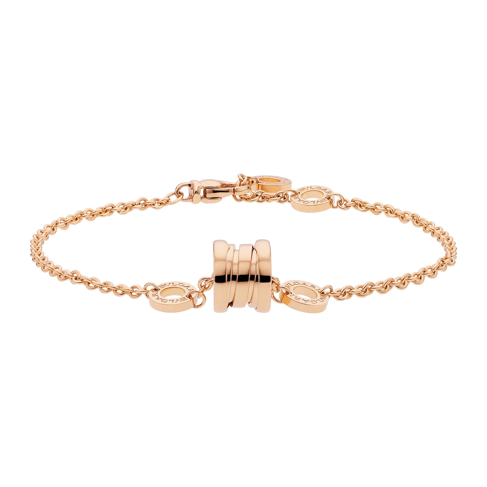 Bvlgari Jewelry 18K Rose Gold B.zero1 Bracelet - Size M/L