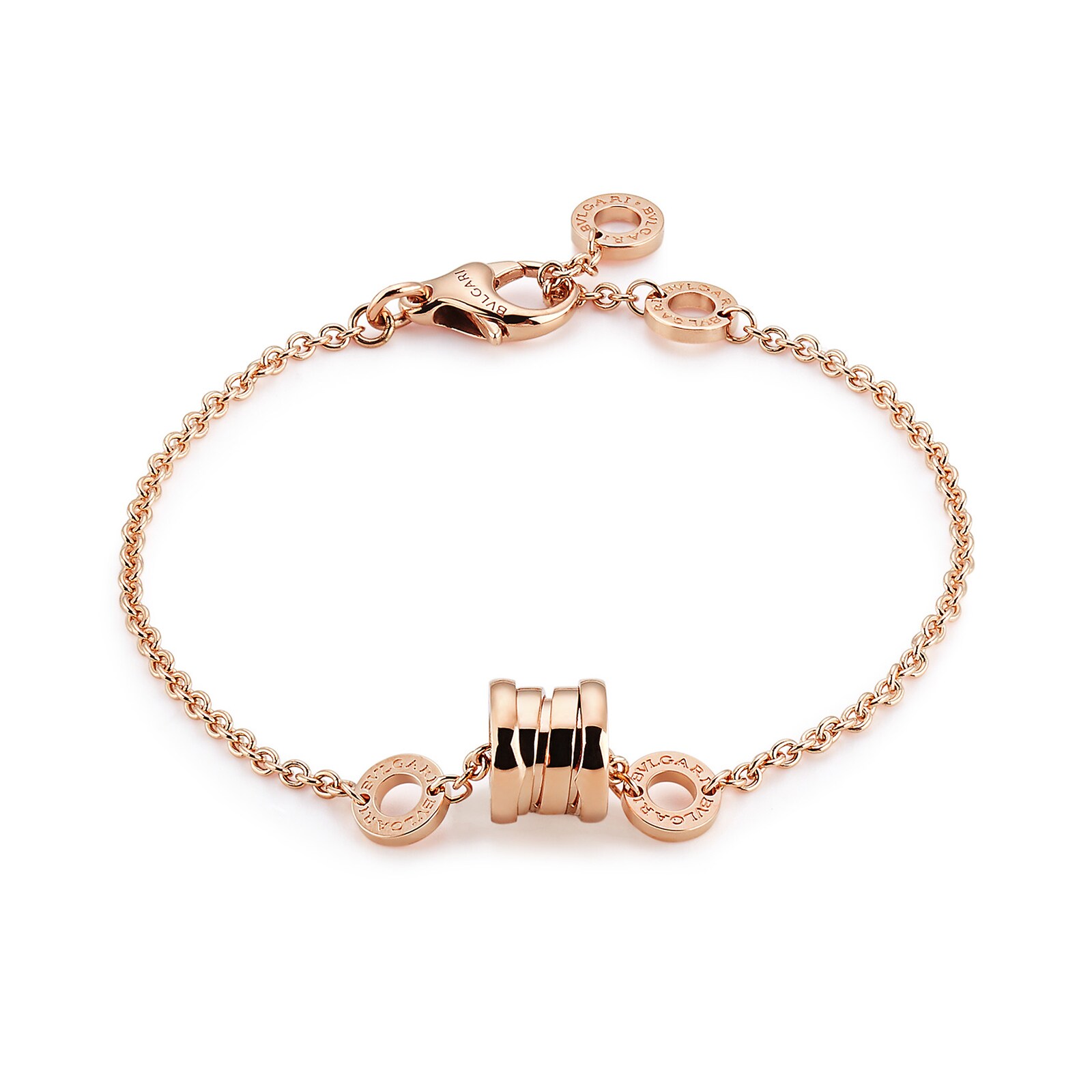 Bvlgari Jewelry 18K Rose Gold B.zero1 Bracelet - Size M/L