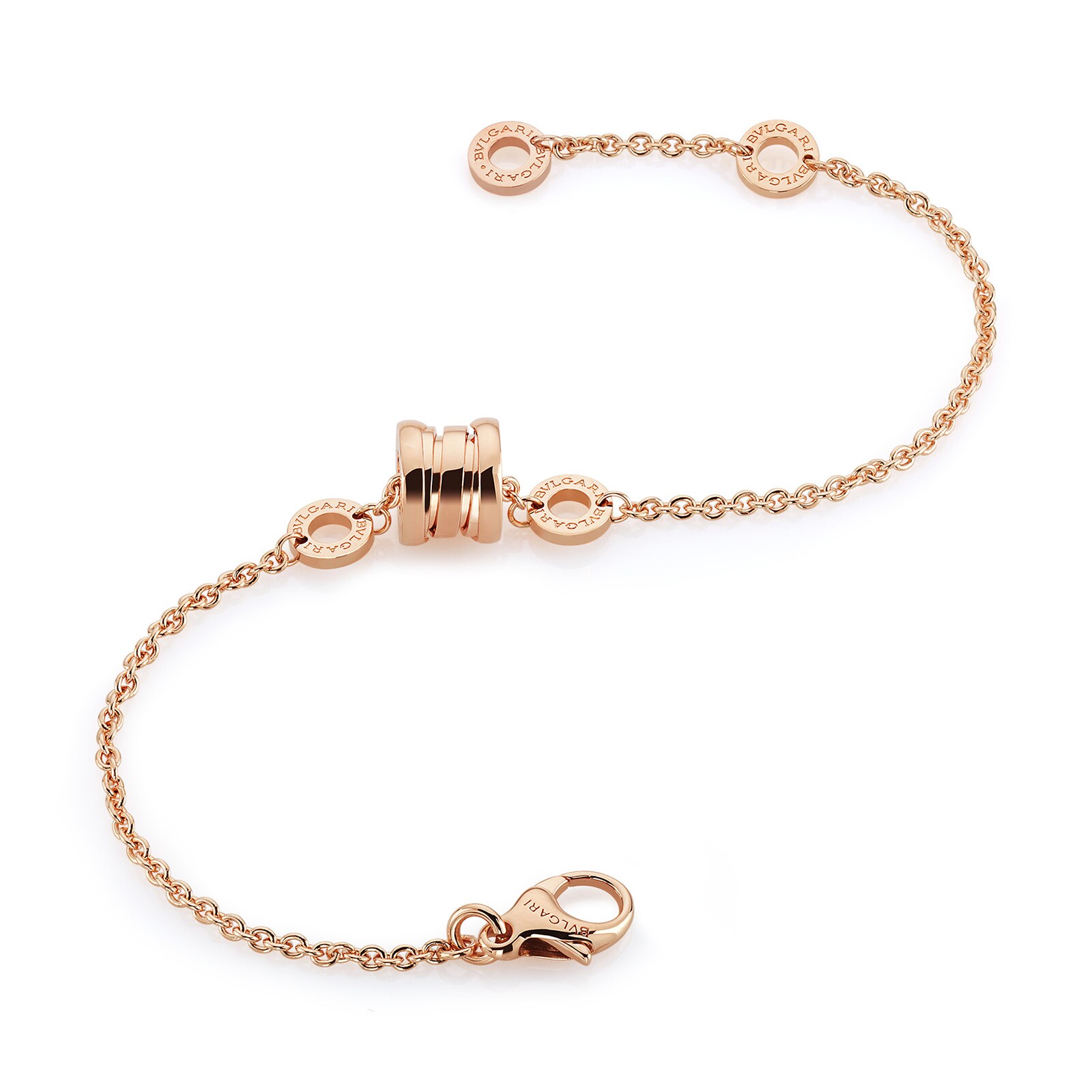 Bvlgari Jewelry 18K Rose Gold B.zero1 Bracelet - Size M/L